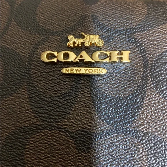 Coach Dark Brown Signature Tote - Picture 4 of 4